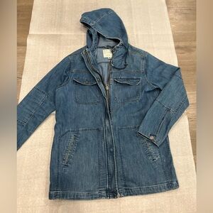 [XL]Dish Men Denim Hoodie Jacket